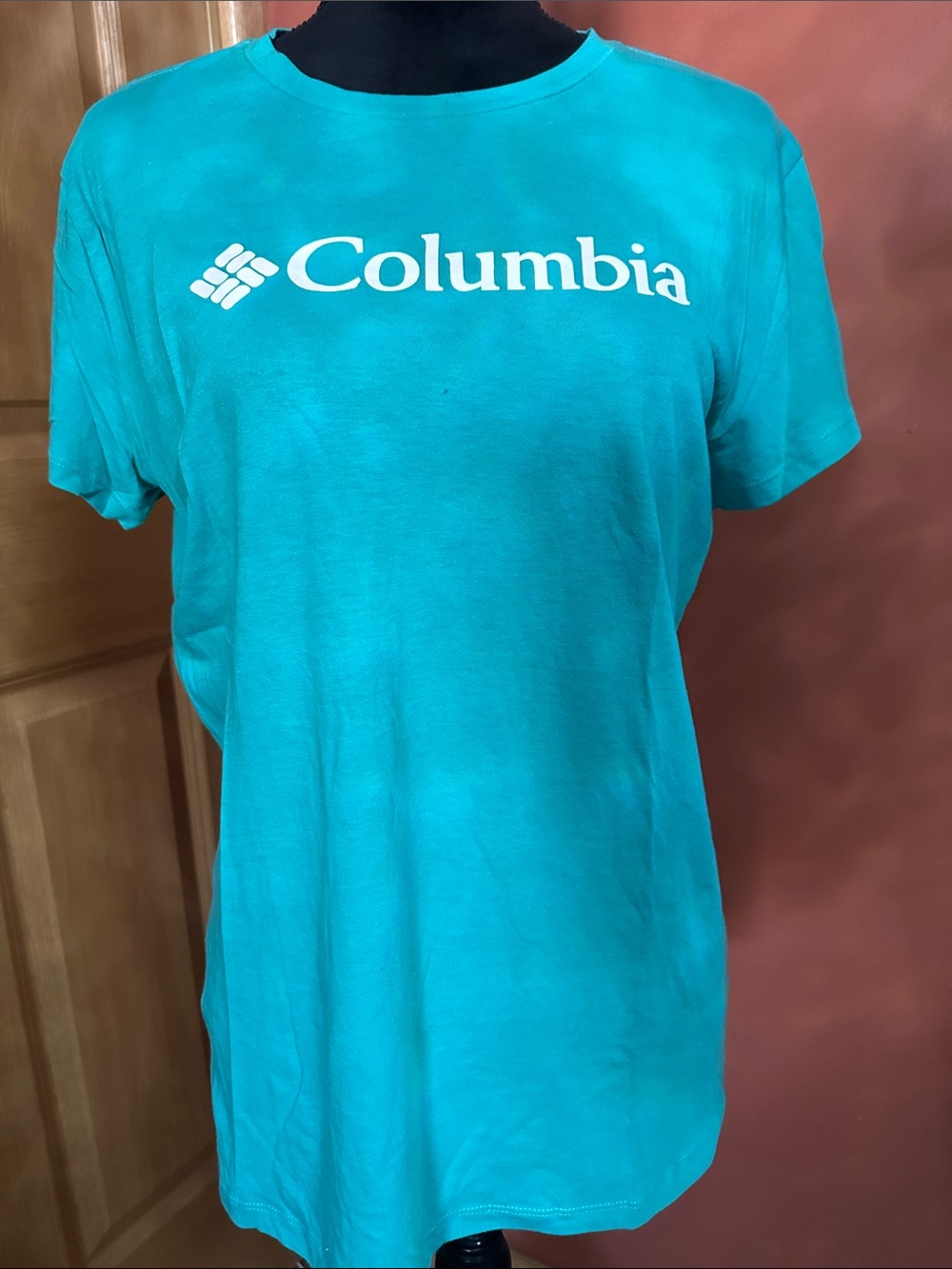 Columbia Teal Short-Sleeve Logo Tee